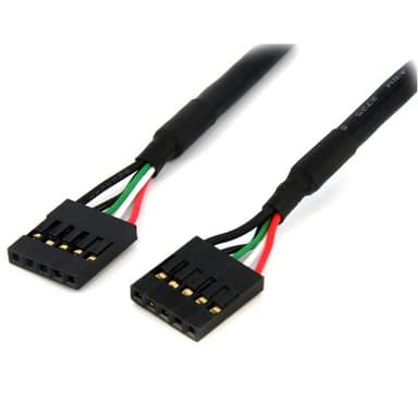 StarTech.com USBINT5PIN, 0,5 m, Naaras/naaras, Musta