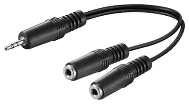 3,5 mm:n audio-Y-kaapelisovitin  1x uros - 2x naaras mono