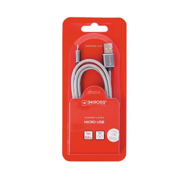 Charge n Sync MicroUSB - Steel Line, 1m