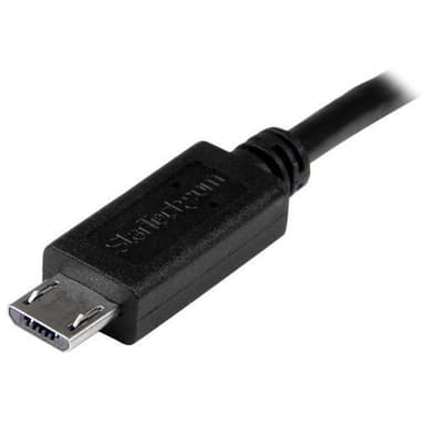 StarTech.com UUUSBOTG8IN, 0,203 m, Micro-USB B, Micro-USB B, Musta