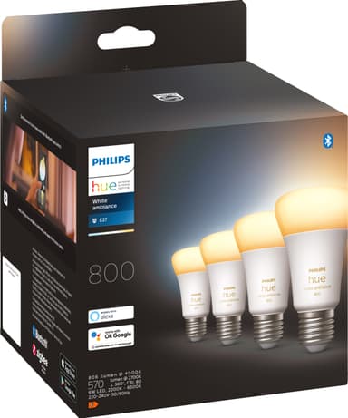 Philips Hue WA A60 lamppu 6W E27 (4 kpl)