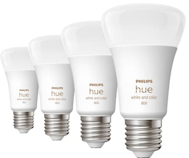 Philips Hue WCA A60 lamppu 6,5W E27 (4 kpl)