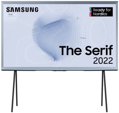 Samsung 50   The Serif 4K QLED älytelevisio (2022, Cotton Blue)