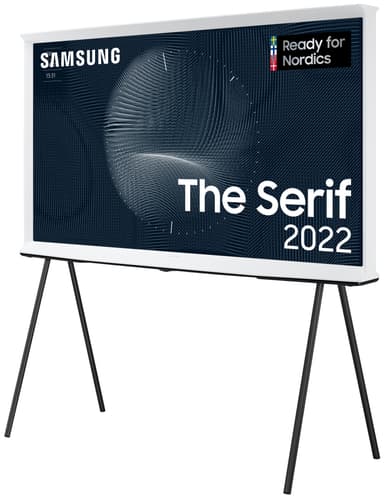 Samsung 65'' The Serif 4K QLED älytelevisio (2022, Cloud White)