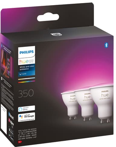 Philips Hue WCA 4,3W lamppu G10 (3 kpl)