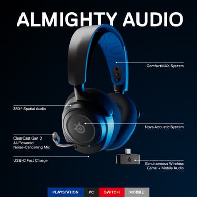 SteelSeries Arctis Nova 7P langattomat pelikuulokkeet