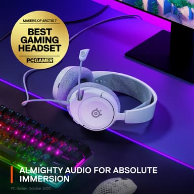 SteelSeries Arctis Nova 1 pelikuulokkeet (valkoinen)