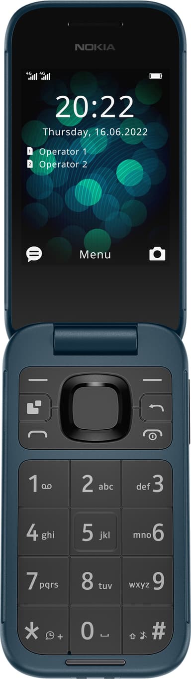Nokia 2660 Flip matkapuhelin (sininen)