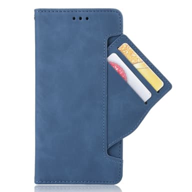 SKALO Motorola Moto G22 6-lokeroa Lompakkokotelo - Sininen