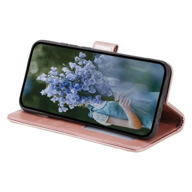 SKALO Motorola Moto G52 Mandala lompakkokotelo - Ruusukulta