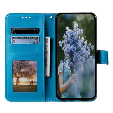 SKALO Motorola Moto E32/E32s Mandala lompakkokotelo - Sininen