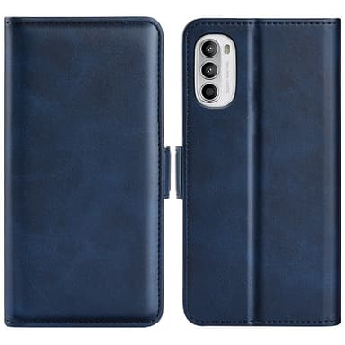 SKALO Motorola Moto G52 Premium Wallet Lompakkokotelo - Sininen