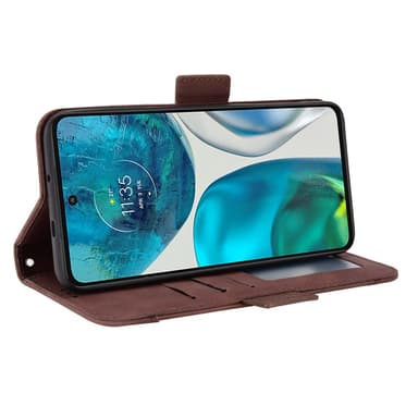 SKALO Motorola Moto G52 6-lokeroa Lompakkokotelo - Ruskea