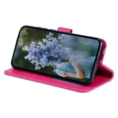 SKALO Motorola Moto G52 Mandala lompakkokotelo - Cerise