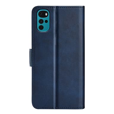 SKALO Motorola Moto G22 Premium Wallet Lompakkokotelo - Sininen
