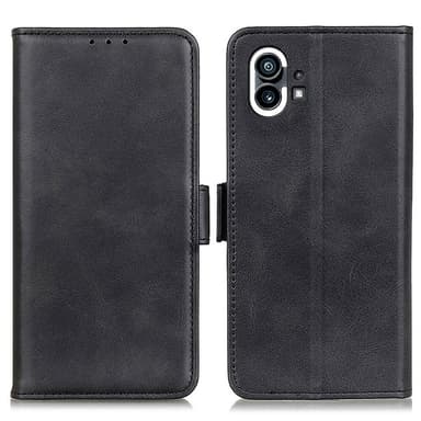 SKALO Nothing Phone (1) Premium Wallet Lompakkokotelo - Musta