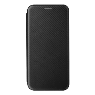 SKALO Motorola Moto G22 Carbon Fiber Lompakkokotelo - Musta