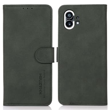 SKALO Nothing Phone (1) KHAZNEH Lompakkokotelo PU-nahasta - Vihreä