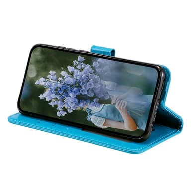 SKALO Motorola Moto E32/E32s Mandala lompakkokotelo - Sininen