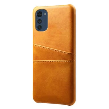 SKALO Motorola Moto E32/E32s PU-nahkainen Korttikotelo - Vaaleanruskea