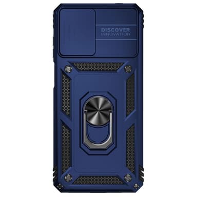 SKALO Motorola Moto G22 Armor hybridi metallirengas kameran liukusäädin - - Sininen