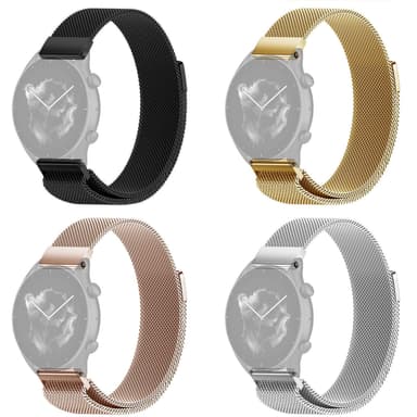 SKALO Milanese Loop to Amazfit GTR 3/GTR 3 Pro - Musta