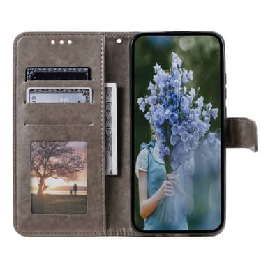 SKALO Motorola Moto G52 Mandala lompakkokotelo - Harmaa