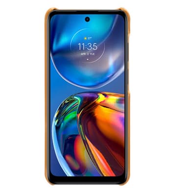 SKALO Motorola Moto E32/E32s PU-nahkainen Korttikotelo - Vaaleanruskea