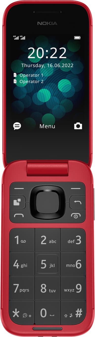 Nokia 2660 Flip matkapuhelin (punainen)
