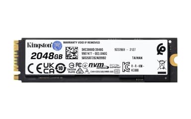Kingston KC3000 PCIe 4.0 sisäinen NVMe SSD muisti (2048 GB)