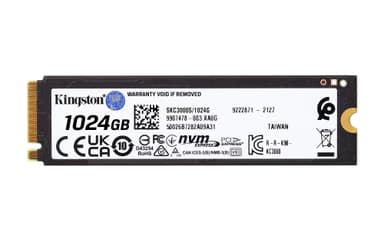 Kingston KC3000 PCIe 4.0 sisäinen NVMe SSD muisti (1024 GB)