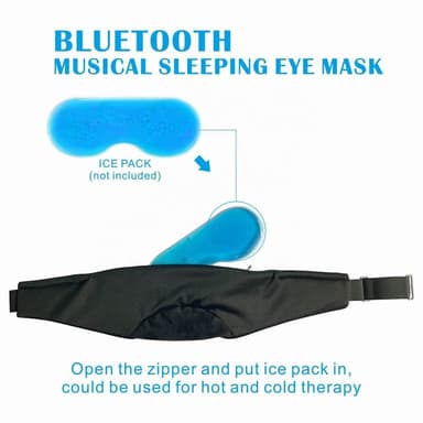 Bluetooth Sleep Eye Mask Harmaa