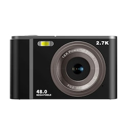 Digikamera 48MP 1080 FHD 2,8 tuuman näyttö Musta