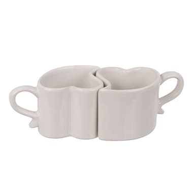Sydämenmuotoinen espressokuppi 2-pakkaus