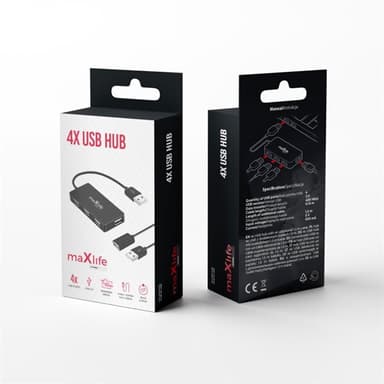 Maxlife USB-keskitin 4x porttia