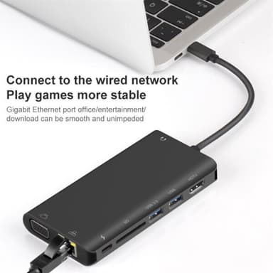 8-in-1 USB-C-keskitin