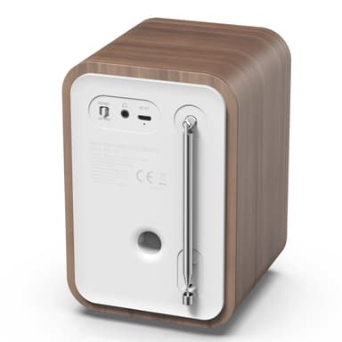 Denver FM/DAB+ Radio Bluetooth Puu/Valkoinen