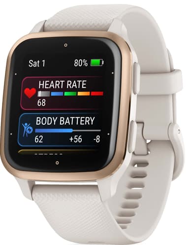 Garmin Venu Sq 2 Music älykello (Ivory & Gold)