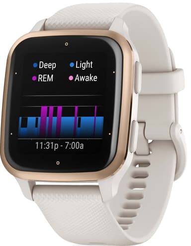 Garmin Venu Sq 2 Music älykello (Ivory & Gold)