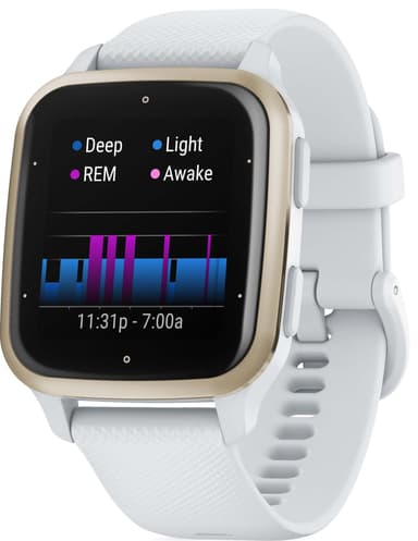 Garmin Venu Sq 2 älykello (White & Cream Gold)