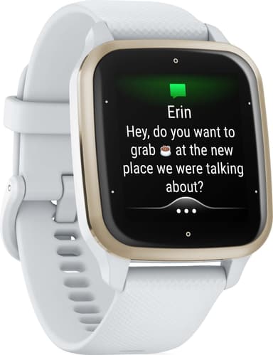 Garmin Venu Sq 2 älykello (White & Cream Gold)