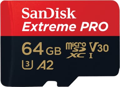 SanDisk Extreme PRO® 64GB microSDXC™ UHS-I card with Adapter