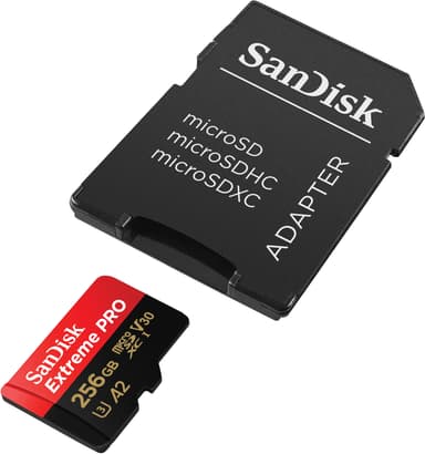 SanDisk Extreme PRO® 256GB microSDXC™ UHS-I card with Adapter