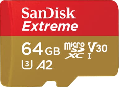 SanDisk Extreme® 64GB microSDXC™ UHS-I -kortti