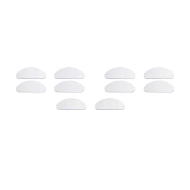 Nenäsuojat laseille silikoni läpinäkyvä 5 paria (19 mm)