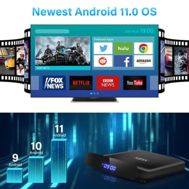 A95X W2 Android 11 WiFi Smart TV Box 4K 2 GB+16 GB