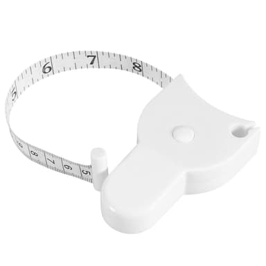 Mittanauha kaksipuoleisella asteikolla 150 cm / 60 ""Valkoinen