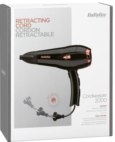 BaByliss Cordkeeper 2000 hiustenkuivaaja D373E