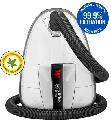 Nilfisk Select Allergy pölynimuri (valkoinen)