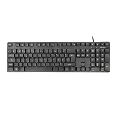 Targus AKB30FR, Täysikokoinen (100 %), USB, AZERTY, Musta